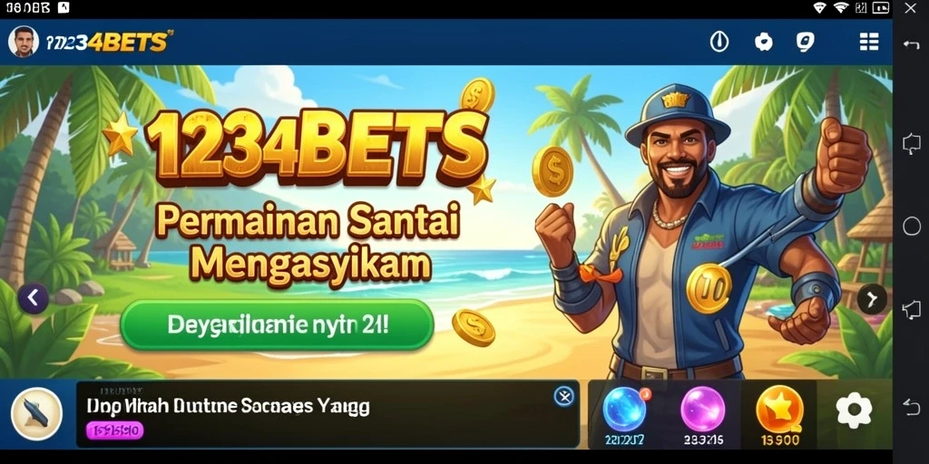 Screenshot gameplay 1234BETS yang menampilkan momen seru saat bermain.