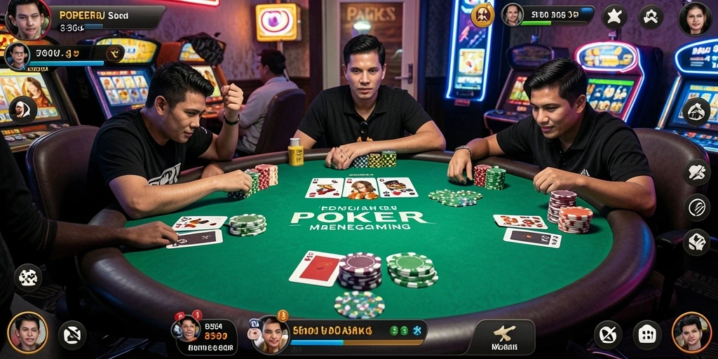 Gameplay menarik dari 8364 yang penuh dengan aksi Poker.