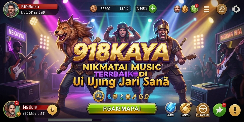 Tampilan gameplay menarik dari aplikasi 918KAYA saat memainkan musik.