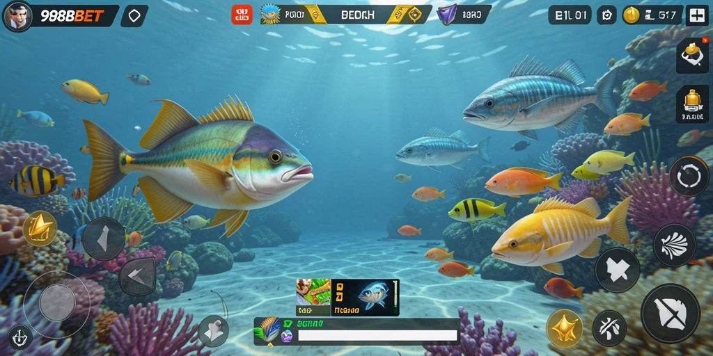 Gameplay seru menembak ikan di 988BET.