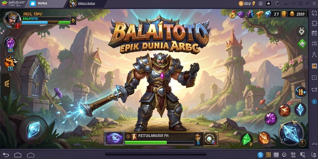 Tampilan gameplay menakjubkan yang menggambarkan aksi seru di dunia BALAITOTO.