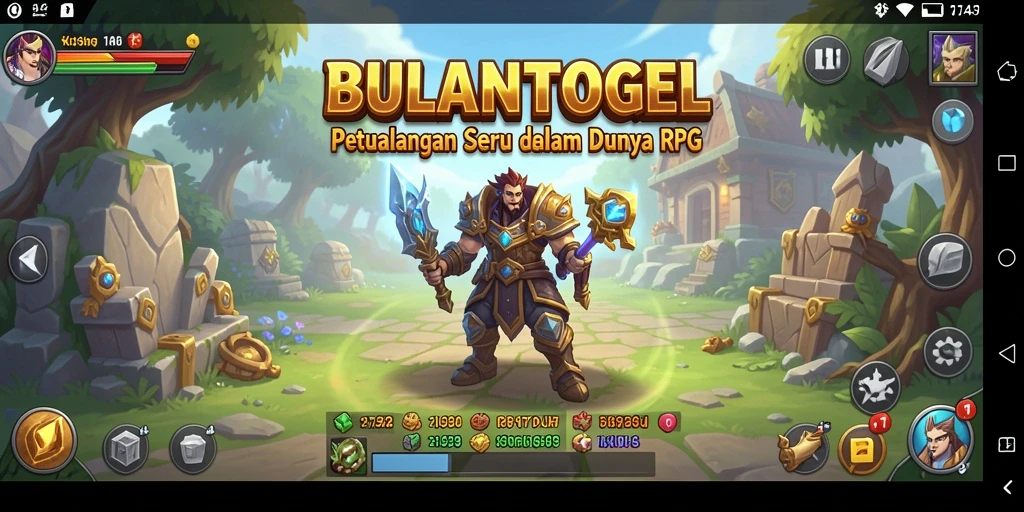 Tampilan gameplay RPG yang epik di BULANTOGEL.