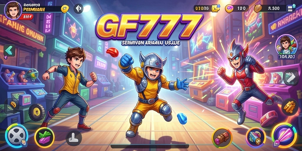 Tampilan utama gameplay GF777 penuh aksi seru dan tantangan