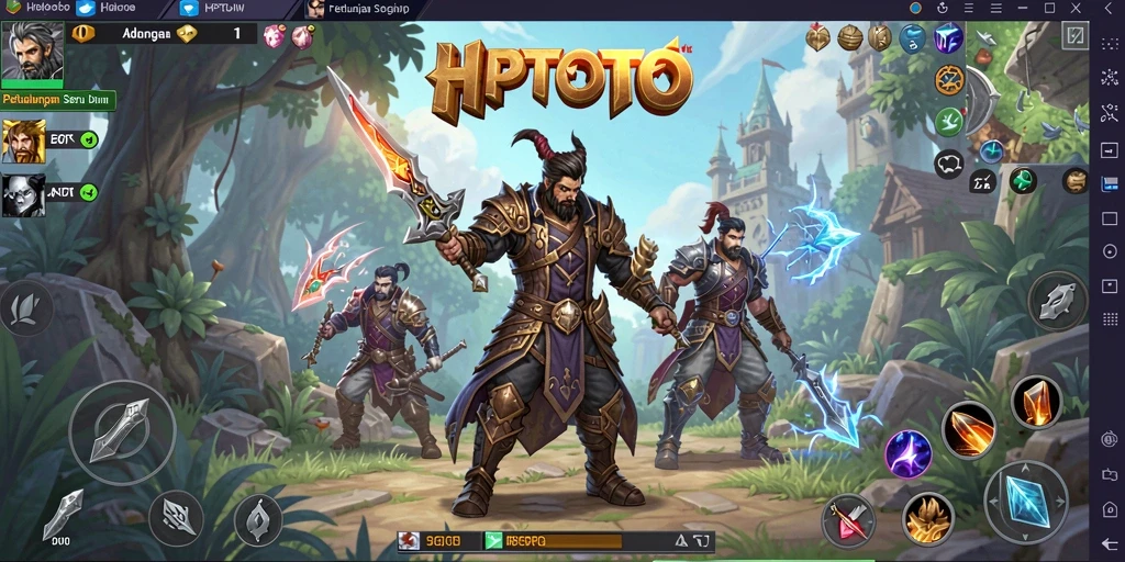 Tangkapan layar HPTOTO menampilkan aksi pertempuran epik dalam dunia ARPG yang menegangkan.