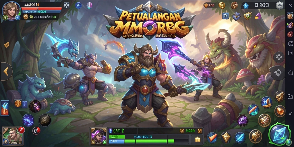 Gameplay JAGO11 menunjukkan pertarungan epik di dunia fantasi.