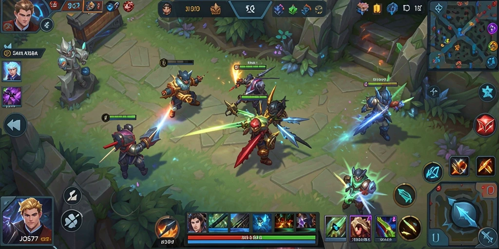 Tangkapan layar menampilkan aksi gameplay seru di JOS77.