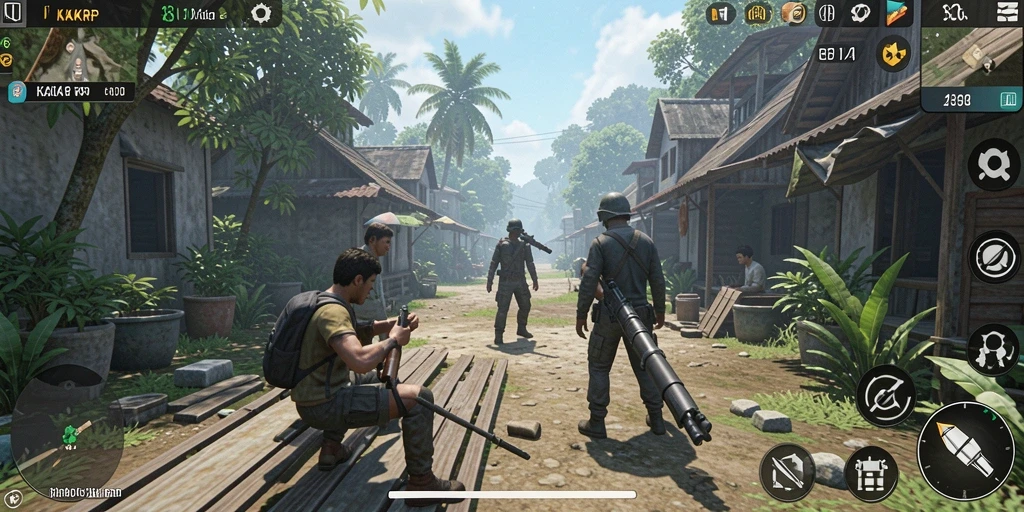 Gameplay KAKRP yang menampilkan simulasi kehidupan yang menarik.