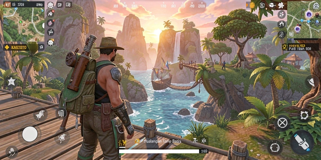 Tampilan gameplay menyerupai petualangan mendebarkan di KASTOTO.