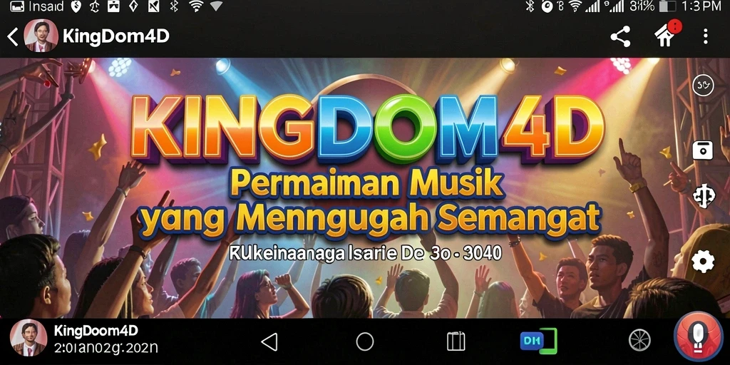 Tampilan gameplay KINGDOM4D yang seru dan penuh warna.