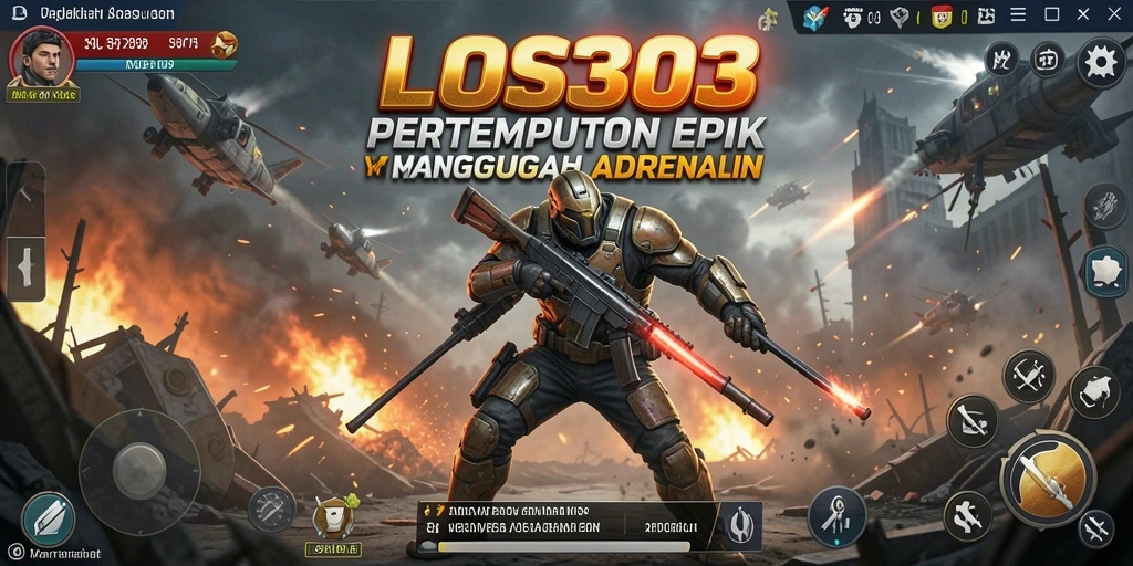 Screenshot utama LOS303 menampilkan aksi pertempuran yang mengesankan.