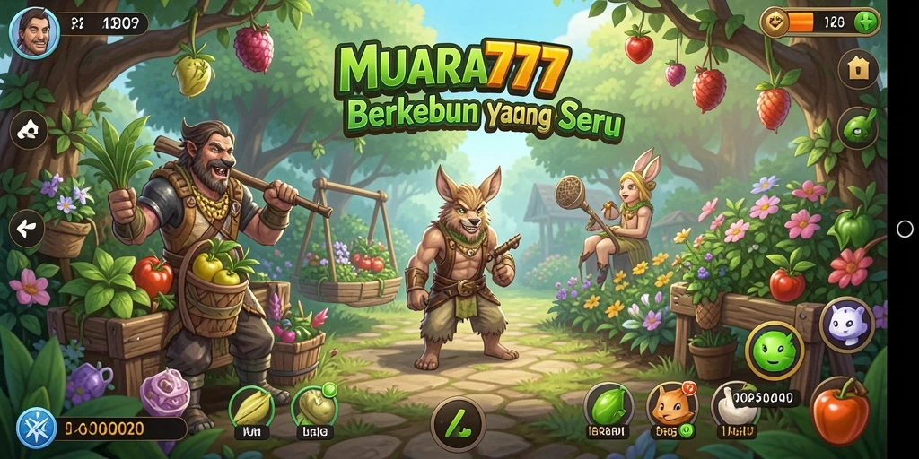 Tampilan gameplay seru di MUARA777, nikmati berkebun yang mendebarkan.