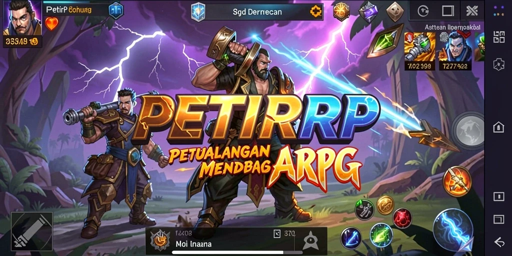 Tampilan gameplay <strong>PETIRRP</strong> yang penuh aksi dan petualangan.
