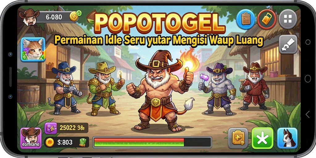 Tampilan gameplay Idle yang menarik dari POPOTOGEL.