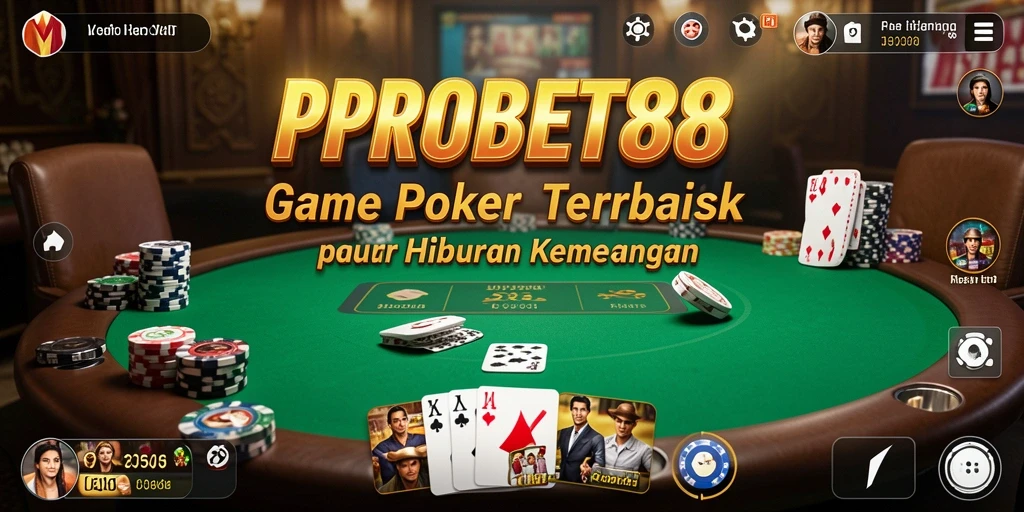 Tampilan gameplay poker yang mendebarkan dan seru di PROBET88.