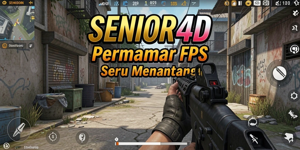Gameplay seru dalam pertempuran FPS yang intens.