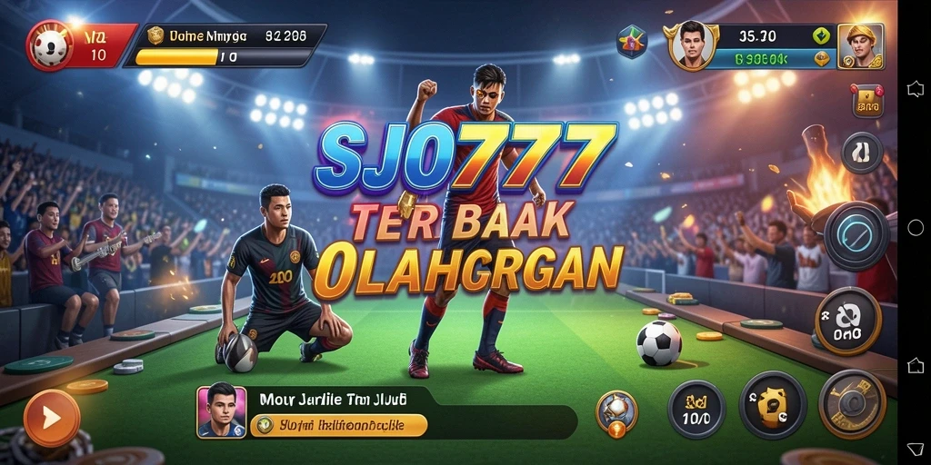 Tangkapan layar SJO777 menampilkan antarmuka taruhan olahraga yang menarik.
