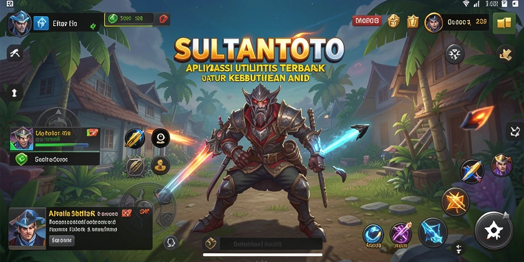 Tampilan utama SULTANTOTO dengan fitur utilitas yang lengkap.