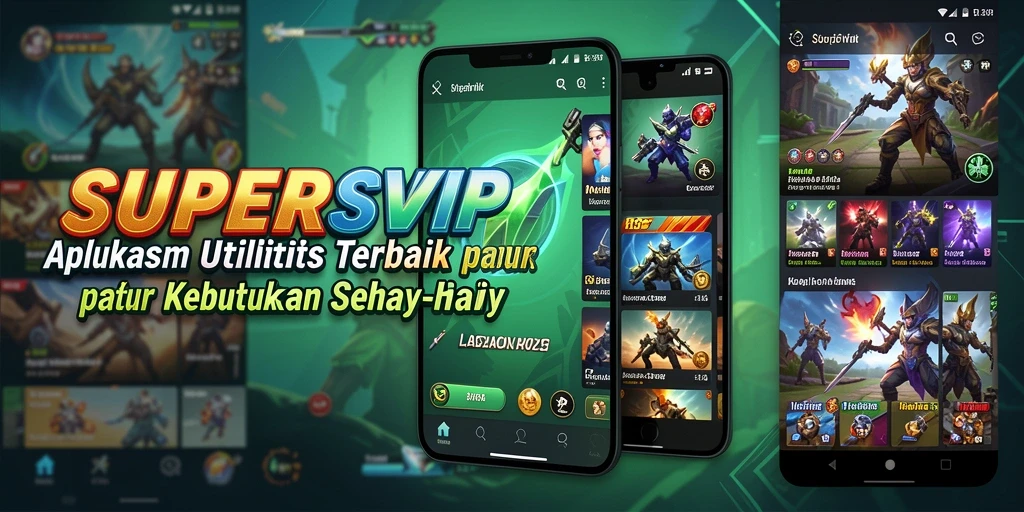 Tampilan screenshot SUPERSVIP menampilkan antarmuka aplikasi yang rapi dan fungsional.