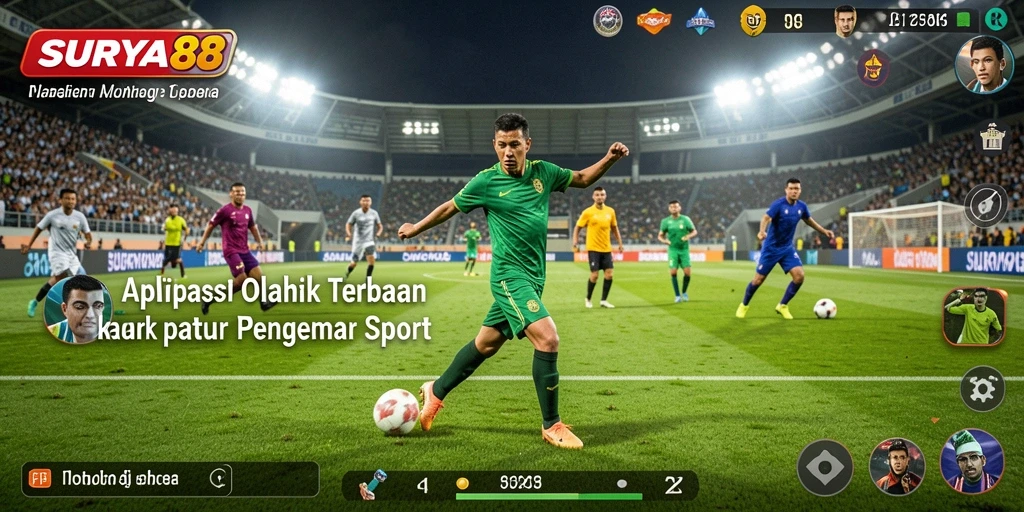 Tangkapan layar utama <strong>SURYA88</strong> menampilkan gameplay olahraga yang seru dan interaktif.